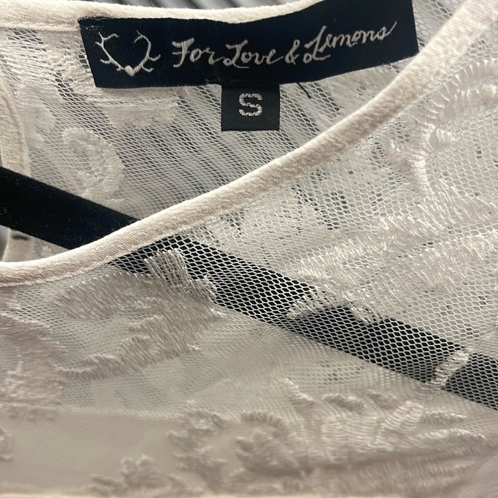 For Love & Lemons short white dress